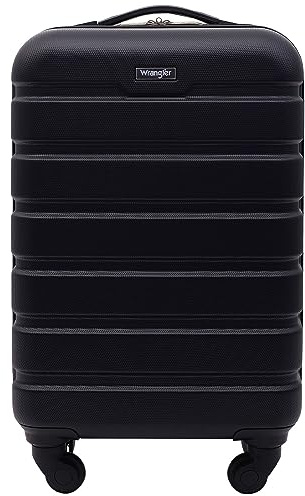 Wrangler 20 Hardside Spinner Carry-On Luggage, Black