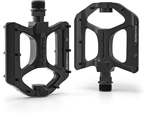 Hongjingda | mit LED-Lichtern, Straßenpedale, rutschfest, leicht, Fahrradpedale, Kugellager, Pedale für