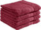 REDBEST Duschtuchset, Frottierset 4er-Pack Chicago weinrot Größe 70x140 cm - saugstark, strapazierfähig, ideal für Reisen, Sport (weitere Farben)