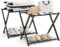 GIANTEX Kofferständer klappbar 2-Stöckig 68 x 43 x 58 cm Kofferablage Gepäckablage Metall Gepäckständer platzsparend Kofferbock für Schlafzimmer Gästezimmer Hotel Schwarz (2 Stück, Schwarz)