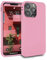 MyGadget Hülle kompatibel mit iPhone 13 Pro - robuste Handyhülle TPU Case Slim Silikonhülle - Back Cover Kratzfest Schutzhülle matt Rosa
