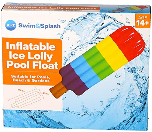 Padgett Bros Inflatable Ice Lolly Pool Float, Red, L
