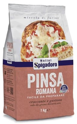 GR 1000 FARINA PER PINSA ROMANA FACILE DA PREPARARE CROCCANTE E GUSTOSA SOLO DA GRANO DECORTICATO