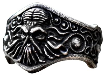 BEDT Retro Great Cthulhu Worship Ring Für Einen Mann Eine Frau Punk Mysterious Charm Fashion Octopus Ringe Seeungeheuer Schmuck Accessoires