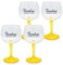 Strength & Honour | 4 x Gordon's Large Balloon Stem Yellow Gin Glass Bowl Goblet Bar Pub Home