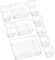 Panzy Home 10 Pcs Drawer Organiser Clear Desk Drawer Organisers Trays Makeup Drawer Divider Clear Plastic Storage Boxes for Bathroom Cosmetics Kitchen Office Stationery