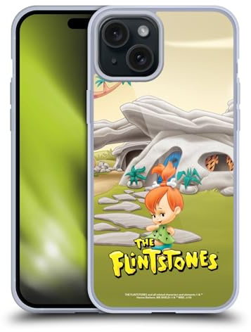 Head Case Designs Officially Licensed The Flintstones Pebbles Flintstones Characters Gel Case [Military Grade Protection] Compatible with Apple iPhone 15 Plus and Compatible with MagSafe