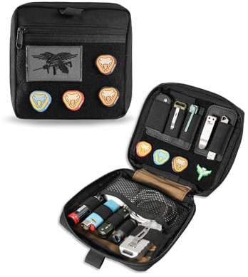 VIPERADE CHP1 Molle Rucksäcke Zusatztasche,Klein Werkzeugtasche Kompakte Gürteltasche mit Patch-Fläche,Multifunktionale Molle Tasche Organizer für EDC Multitools/Digital Storage/Draußen