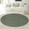 Hochflor-Teppich in tiefem Dunkelgrün – Luxus und Wohlfühlen vereint! Größe 120 cm Rund