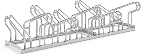 Bügelparker 2160 beidseitig | Fahrradständer für 10 Fahrräder | Abwechselnde Hoch-/Tiefeinstellung | Fahrradparker Bodenparker Mehrfachständer | Dreifke®