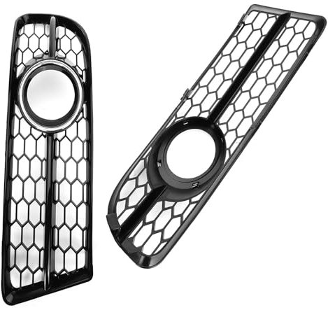 Nebelscheinwerfer Gitter für Audi A4 B7 S4 B7 A4 S-Line 2005-2008 Front Stoßstange Grill Kühlergrill Stoßfänger Grillgitter Blende Lampen Abdeckung Zubehör,B-Right