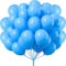luftballons matt Hellblau- 50 Stück Luftballons - 30 cm/12 zoll, Helium Luftballons Geburtstag, Helium Ballons Geburtstag, Regenbogen Luftballons Für Geburtstagsdeko, Luftballons Hochzeit