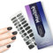 Manithè - Smalto colore Smoky London, grigio - Smalto Adesivo Gel UV - Pellicola per Unghie Autoadesiva - Manicure Semipermanente - Nail Wraps Gel UV - Kit 20 PCS