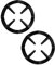 TYGFRT 2-Piece Coffee Pot Stove Top Rack, Gas Ring Reducer, Moka Pot Cover (Black)