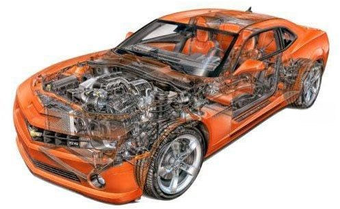 Camaro Chevy Cutaway-Poster, 28 x 43 cm, #a1711