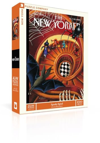 New York Puzzle Company - New Yorker Gruselspirale - 1000 Teile Puzzle für Familienspielabende von Mark Ulriksen