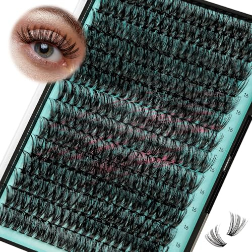 50D Wispy Lash Clusters, 16mm DIY