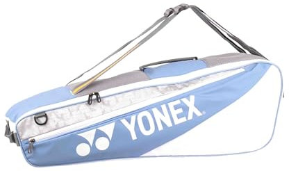 YONEX Club Racket Bag (6pcs) 52526 – Badminton- und Tennistasche | Mit Schläger-, Haupt-, Schuh- & Seitenfach | In Mehreren Farben erhältlich (Blau)