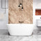 Baignoire îlot design ovale L.170 x l.80 x H.58cm Capacité Maximum de 310 Litres - Blanc - En Acrylique - AICA baignoire avec Bonde et trop plein