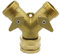 SHIOFRCN 1 válvula de latón de 2 vías, 1/2 Pulgadas, 3/4 Pulgadas, Hembra a 3/4 Pulgadas, Grifo de jardín de latón Tipo Y Macho, válvula de riego de Conector rápido