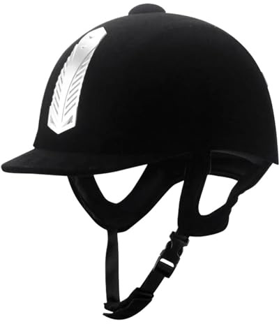 Reithelm Reithelm Atmungsaktiv BS Sicherheit Halbe Abdeckung Reiterhelme for Männer Frauen Kinder 52-62cm(58cm)