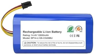 Batería De Iones De Litio De 14,4 V Y 4000 MAh, Compatible Con Conga 1290, 1390, 1490 Y 1590, Compatible Con Gutrend Y Echo 520. Piezas For Robot Aspirador.(4000mAh)