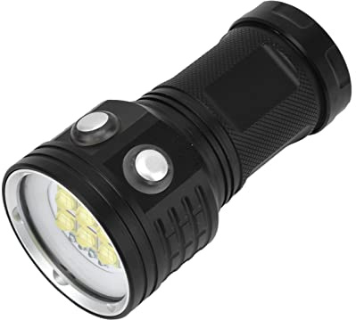 TARSHYRY Unterwasserlicht, 14 LEDs, IPX8, Wasserdicht, 3 Farben, 7 Modi, 328 Fuß Tauchbare Taschenlampe für Tauchfotografie