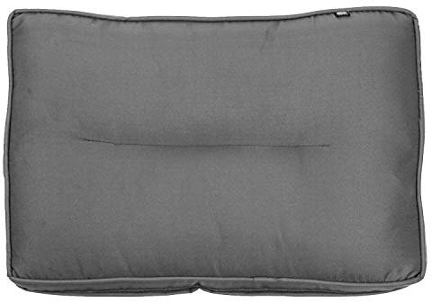 KOPU® Lounge Kissen 60x40 cm Prisma Mouse Grey | grau Lounge Rückenkissen 40 x 60 cm | 14 cm dick | Polster für Gartenmöbel | Wasserabweisend | Robuster Schaumstoff für zusätzlichen Komfort