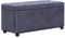 vidaXL Ottoman mit Stauraum Sitzhocker Sitzwürfel Sitzbank Aufbewahrungsbox Hocker Truhenbank Sitztruhe Truhe Sitzbox 87,5cm Grau Wildleder-Optik