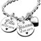 Namenskette 925 Silber Silberkette mit Namen Zwillinge Echtschmuck Kette mit Gravur Geburt personalisiert Geschwister Familie Schmuck| HANDMADE IN GERMANY