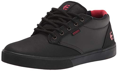 Etnies Herren Jameson Mid Crank Skate-Schuh, Schwarz/Dunkelgrau/Rot, 46 EU