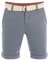 riverso Kurze Hosen Herren Sommer Chino Shorts mit Gürtel Regular Fit RIVHenry Bermuda Stretch, Größe:W 40, Farbe:Pigeon Blue (19300)