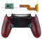 eXtremeRate Dawn 2.0 FlashShot con Remap Kit para ps4 Control CUH-ZCT2,Board de Actuelización&Carcasa Trasera&2 Botones Traseros&2 Gatillos Bloqueos para ps4 Mando JDM 040/050/055(Salpicaduras Rojas)