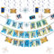 JeVenis Banner mit Aufschrift Let The Adventure Begin, Reise-Thema, Ruhestandsdekoration, Partydekoration, Partydekoration, 9 Stück