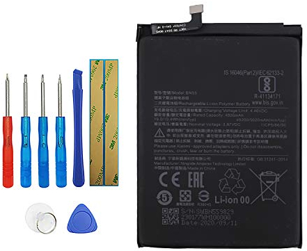 Vvsialeek BN55 Ersatz Akku Kompatibel Für MI redmi Note 9S M2003J6A1G with Free Toolkit