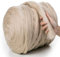 MeriWoolArt® 100% XXL Merino Wolle Garn 4-5 cm Dicke Wolle Garn, Filzwolle Trockenfilzen Nassfilzen, DIY Klobiges Wolle Garn Decke, Decke Baby Wolle, Arm Stricken Decke Garn Hellbeige, 100g