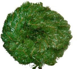 Grüne Lametta Krone Weihnachtsdekoration