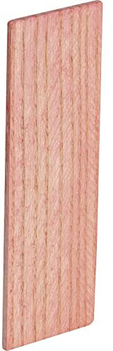 Verglasungsklötze Holz Esche lackiert | Holzklotz 80x24x2 mm | 100 Stück Glaserklötze rot