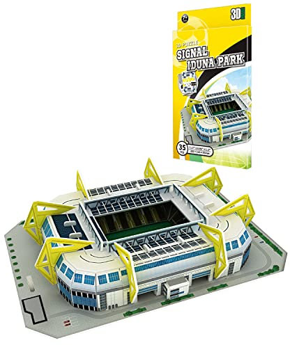 Georgie Porgy 3D Fußballstadion Puzzle Spielzeug Modell Bauen Baukästen für Kinder Geburtstagsgeschenke (Westfalen Stadion 35 Stück)