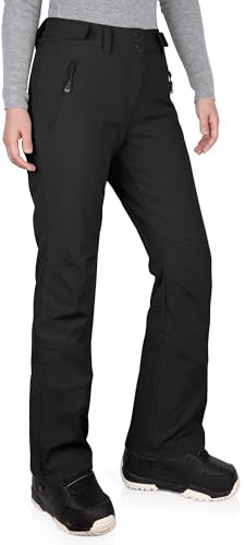 33,000ft Women's Ski Pants Waterproof Ski Trousers Snowproof Thermal Ladies Snow Pants Black 10 * 29L