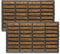 LSC Tuff Scrape Extra Large Door Mat Heavy Duty Outdoor Doormats Removes Grass, Mud and Dirt 100% Natural Coir Bristle with Rubber Backing Machine Washable Doormats (nbs Pack of 2, 45 x 75 cm)