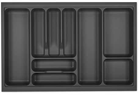 KÖNIG Besteckeinsatz I Oriongrau für SO-Box, Blum Tandembox u. ModernBox mit Korpusbreiten 300-1200 mm (80er Korpus - 719 x 473 mm)