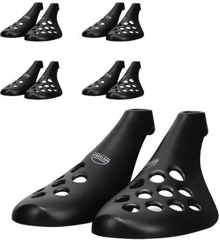 Fresh Flow Shoe Trees for Boots, Shoes & Sneakers | Travel Friendly & Light Weight Premium Plastic Shoe Tree | Shoe Care Products For Men & Women | Pack of 5 - Medium