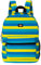 Dickies Freshman Rucksack, klassisches Logo, wasserabweisend, lässiger Tagesrucksack für Reisen, passend für 15,6 Zoll Notebook, Zitronenblau gestreift