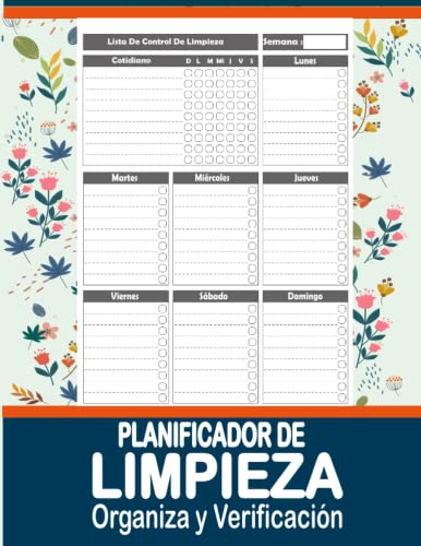 Planificador de Limpieza Organiza y Verificación: Planificador diario semanal para Mamás Actividades, limpieza… | Tareas domésticas con listas de ... | Planificador del hogar para ahorrar tiempo.