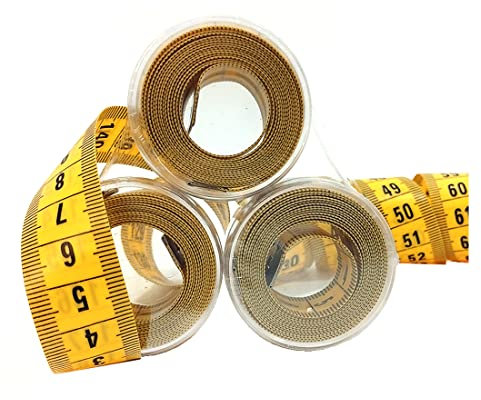 3 Unité/Ruban métrique, mètre de couture avec centimètres, mètre pour mesurer les tissus, le corps, les meubles, etc. mètre avec boîte de rangement, différents packs (3)