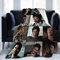 Kuschelige Plüsch Damon Thow Decke Salvatore Flanell Decke, Bettwäsche Warme Fleece Weiche Decke für Sofa Couch Wohnzimmer Büro Auto Camp Stranddecken 60X50