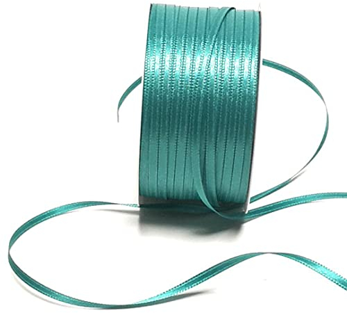 s.dekoda Satinband 50m x 3mm Türkis - Türkisgrün Schleifenband Dekoband Satin