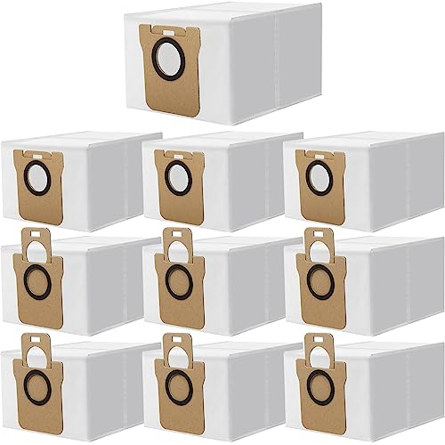DOBIGER 10 Pezzi Sacchetti per Aspirapolvere Compatibile con Xiaomi X10+ & Dreame L10s Ultra Robot Aspirapolvere Stazione Base