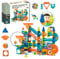 CELMAN Magnetische Bausteine 128 Teile Magnete Bauklötze Murmelbahn mit Zubehör, Montessori Spielzeug, Magnet Kugelbahn für Kinder ab 3 4 5 6 7 8 Jahre STEM Lernspielzeug Geschenk